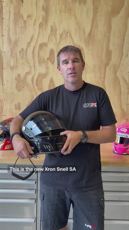 XRON SA2025 Motorsport Helmet with Integrated Race Communications
