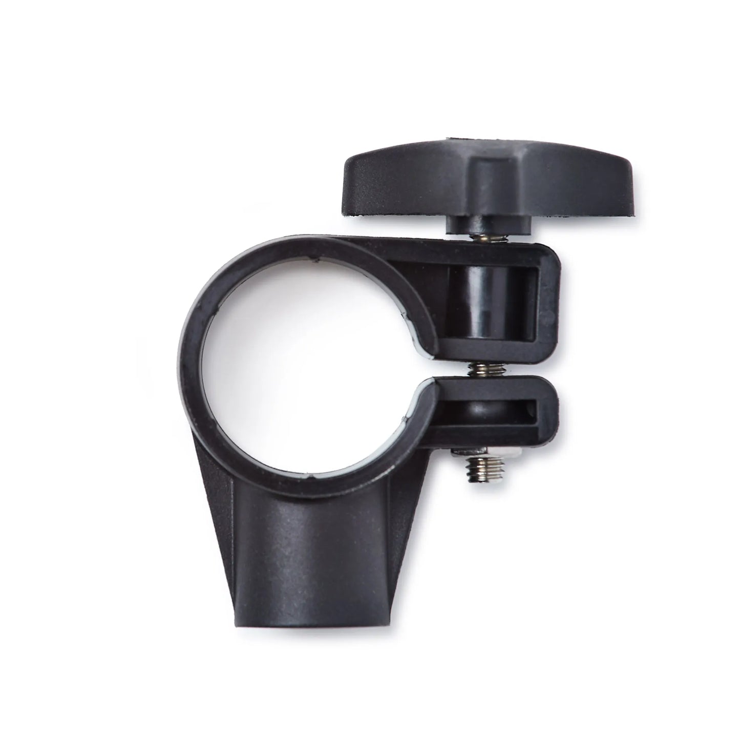Racelogic forward facing camera ring clamp — black plastic clamp body with ball joint