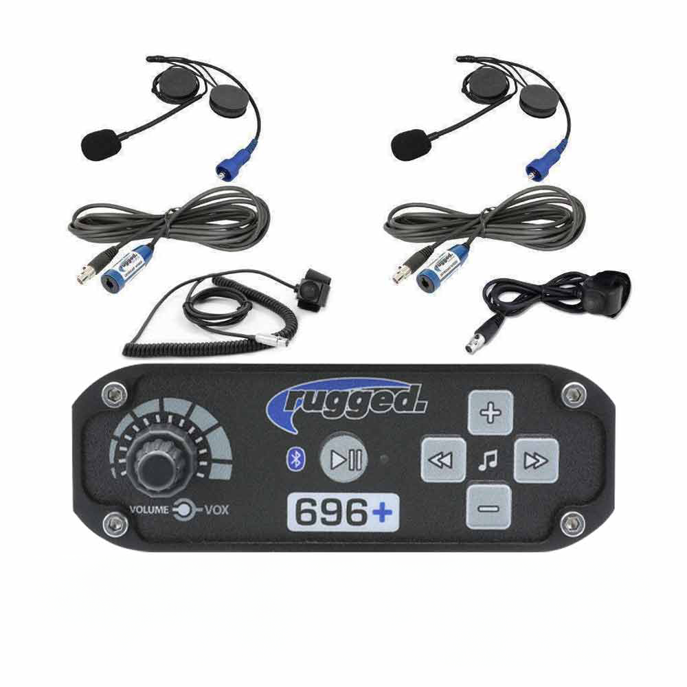 Rugged Radios 2-Person Super Sport 364 Intercom System With Helmet Kits