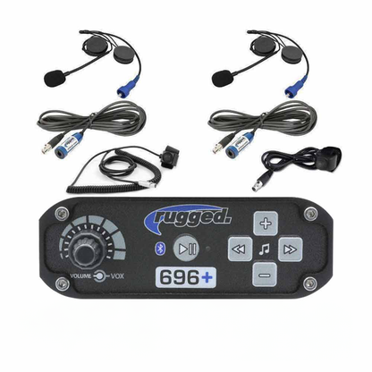 2 Person - RRP696 Intercom System with Alpha Audio Helmet Kits
