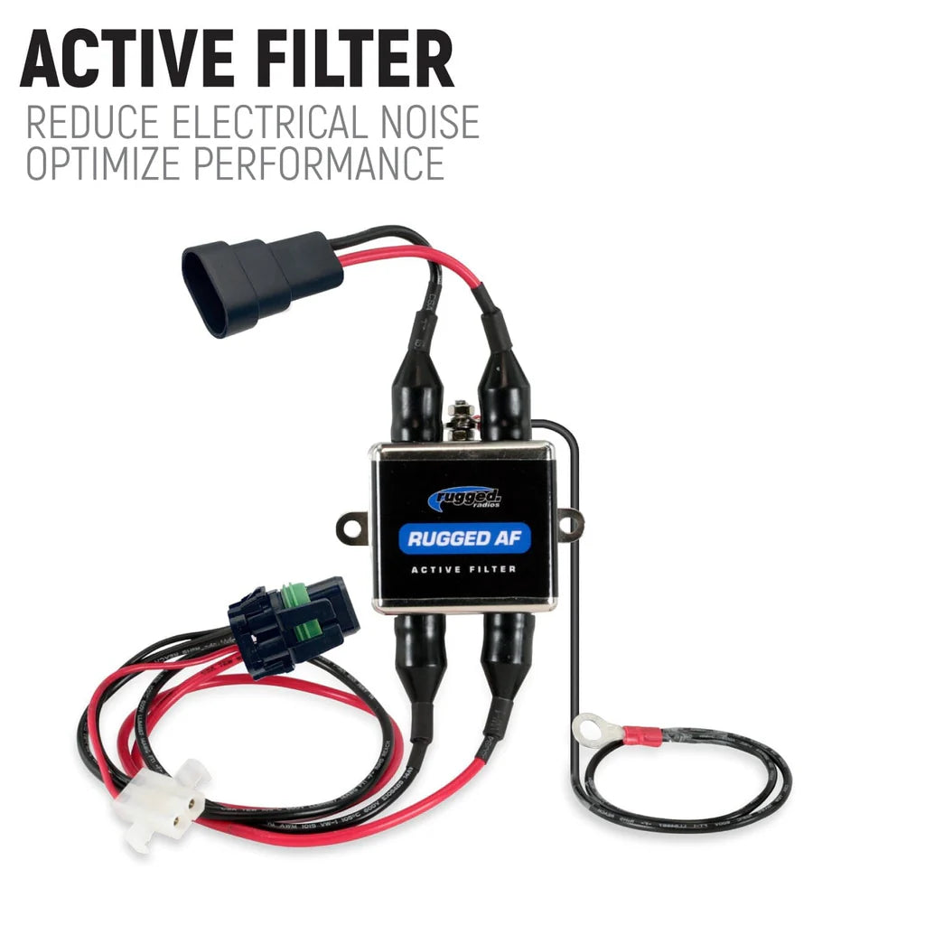 Rugged radios active noise filter