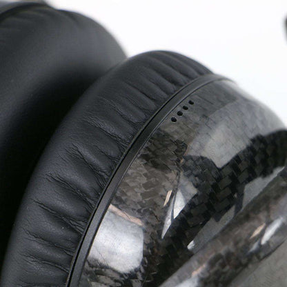 Carbon headset leather ear muffs