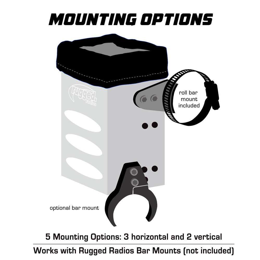 Aluminum Handheld Radio Box with Universal Mounting - by Rugged Radios ...