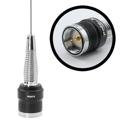 Rugged Radios POINT5 UHF CB off-road antenna with spring base and threaded underside contact