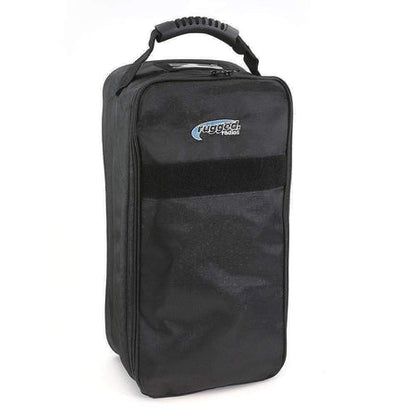 Black Rugged Radios HS4-BAG closed with zip front and carry handle