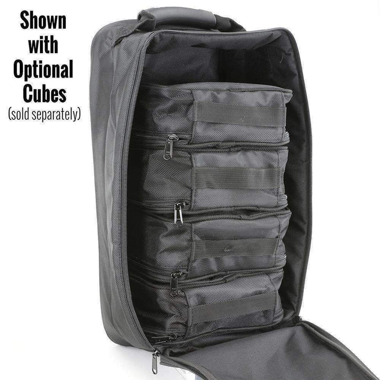 Open HS4-BAG shown with optional packing cubes, sold separately