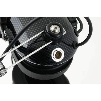 Rugged Radios H22 OTH Headset – ear seal detail showing polyurethane cushion and 5-pin radio port