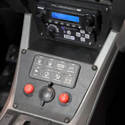 Lower Accessory Panel for Polaris | RZR PRO XP, RZR Turbo R, and RZR PRO R Dash Mount Radio and Intercom