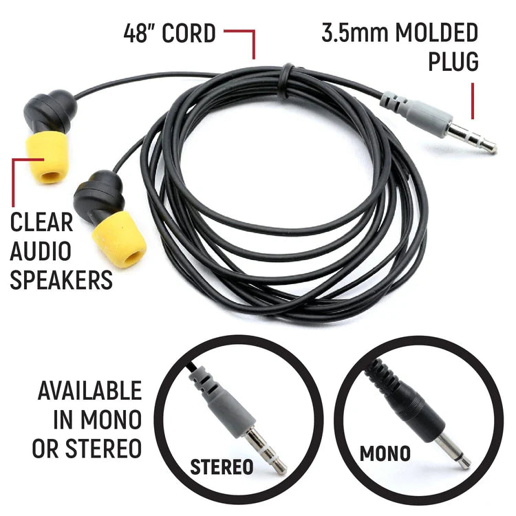 mono stereo earbuds