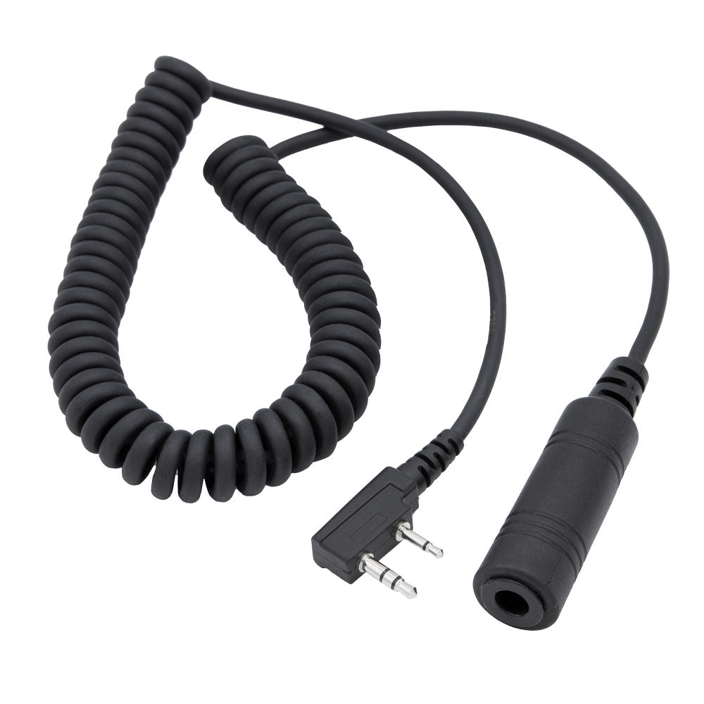 Harris/ Roux Helmet Coil Cord adapter Cable to Transceivers, Kenwood ...