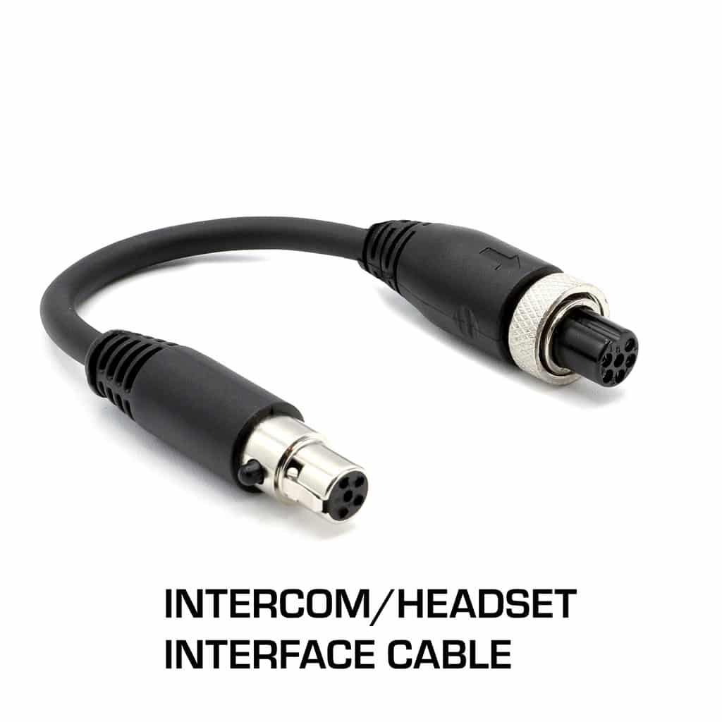 Rugged intercom headset interface cable.