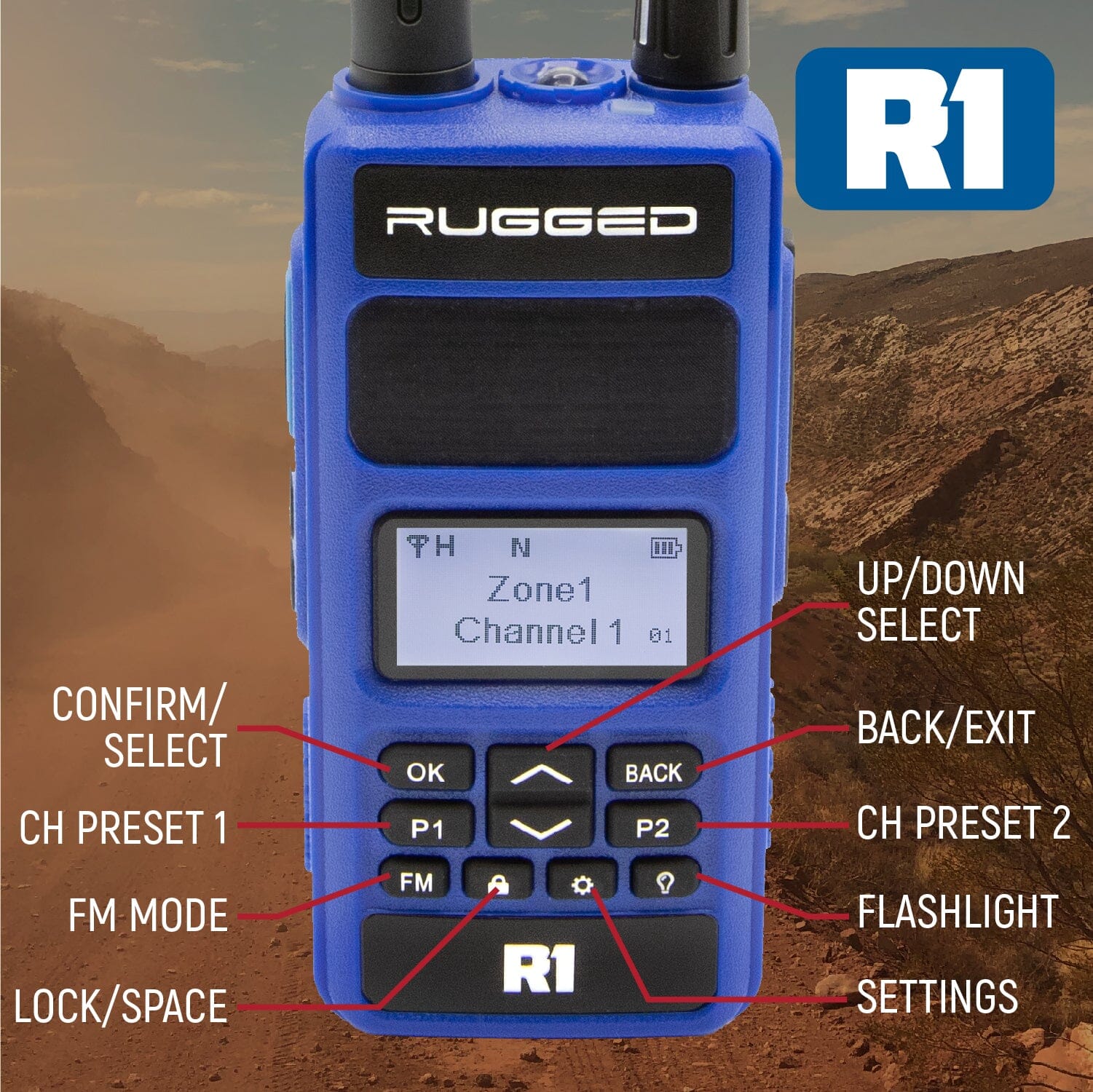 Rugged R1 Business Band Handheld - Digital and Analog