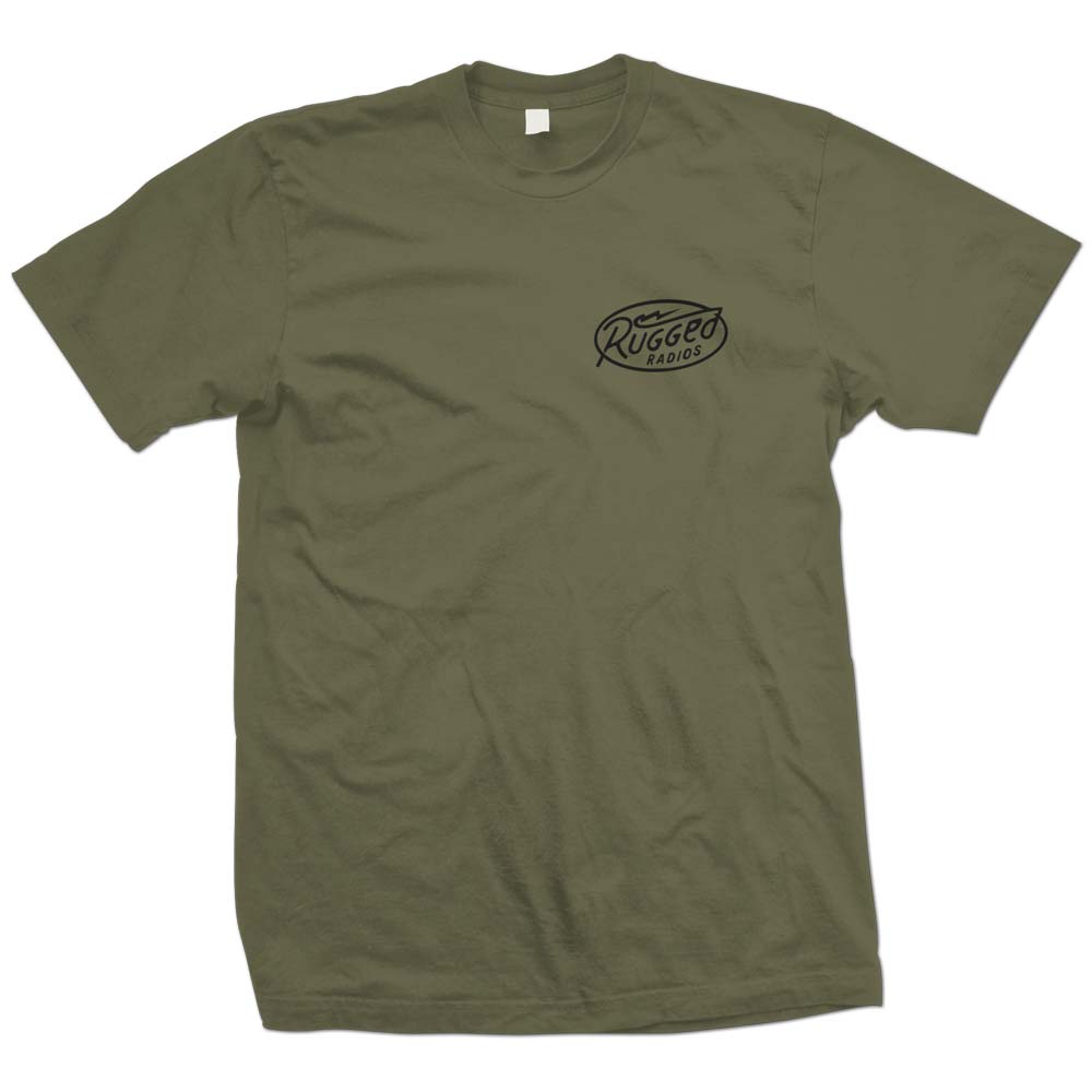 Rugged Radios 'Bolt' Men's T-Shirt - Green