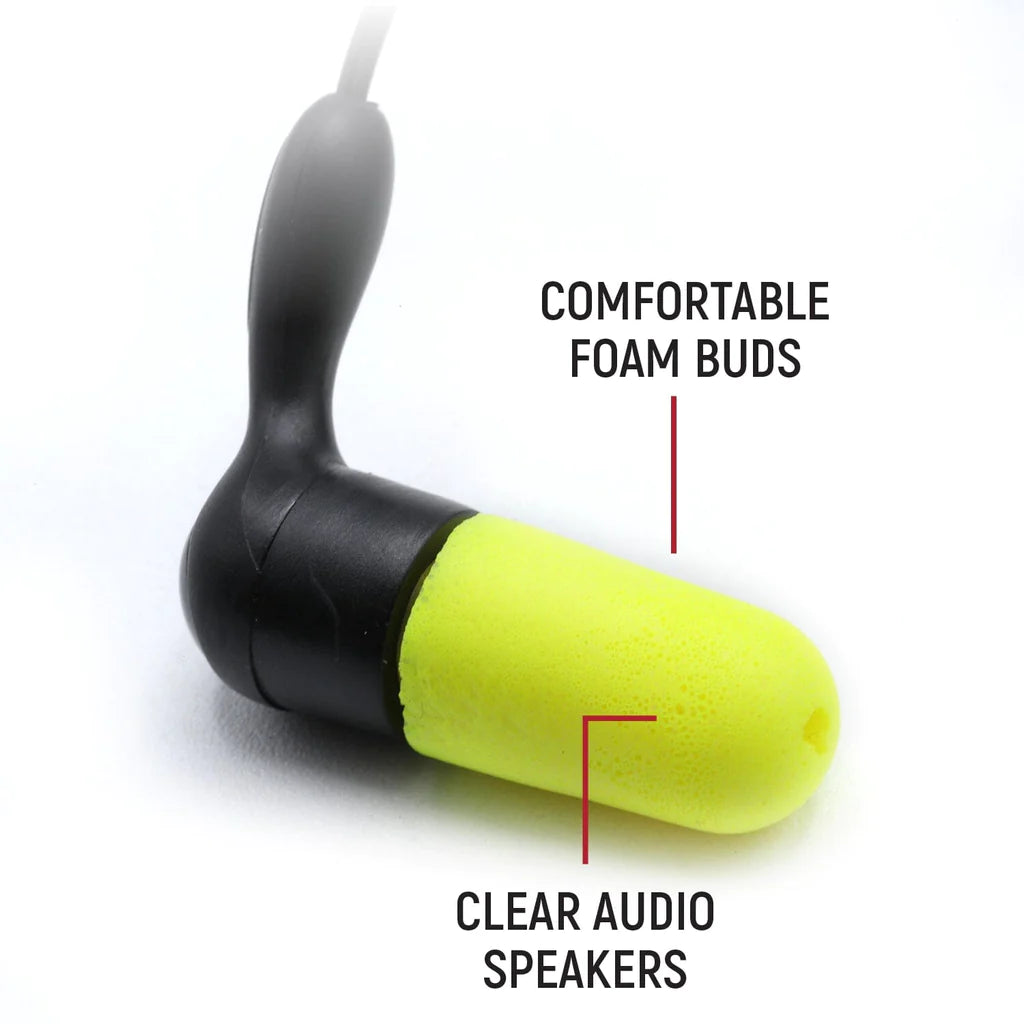 foam earpieces earbuds for motorsport and speedway