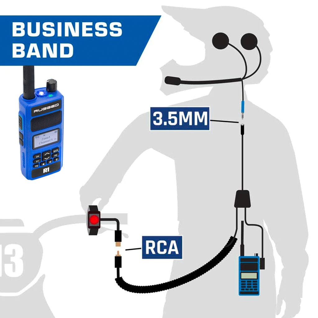 SUPER SPORT Moto Kit With R1 Handheld Radio - Includes Radio, Helmet Kit, Harness, and Handlebar Push-To-Talk