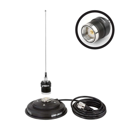 UHF No Ground Plane (NGP) Whip Antenna Kit with Magnetic Mount