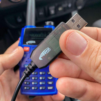 fit USB charger to rugged radio
