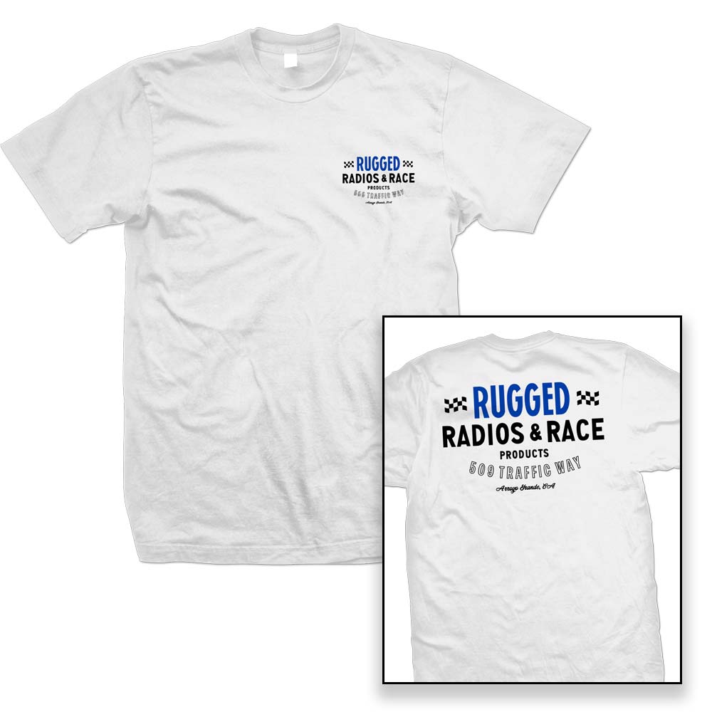 Vintage 'Rugged Radios & Race' Men's T-Shirt - White