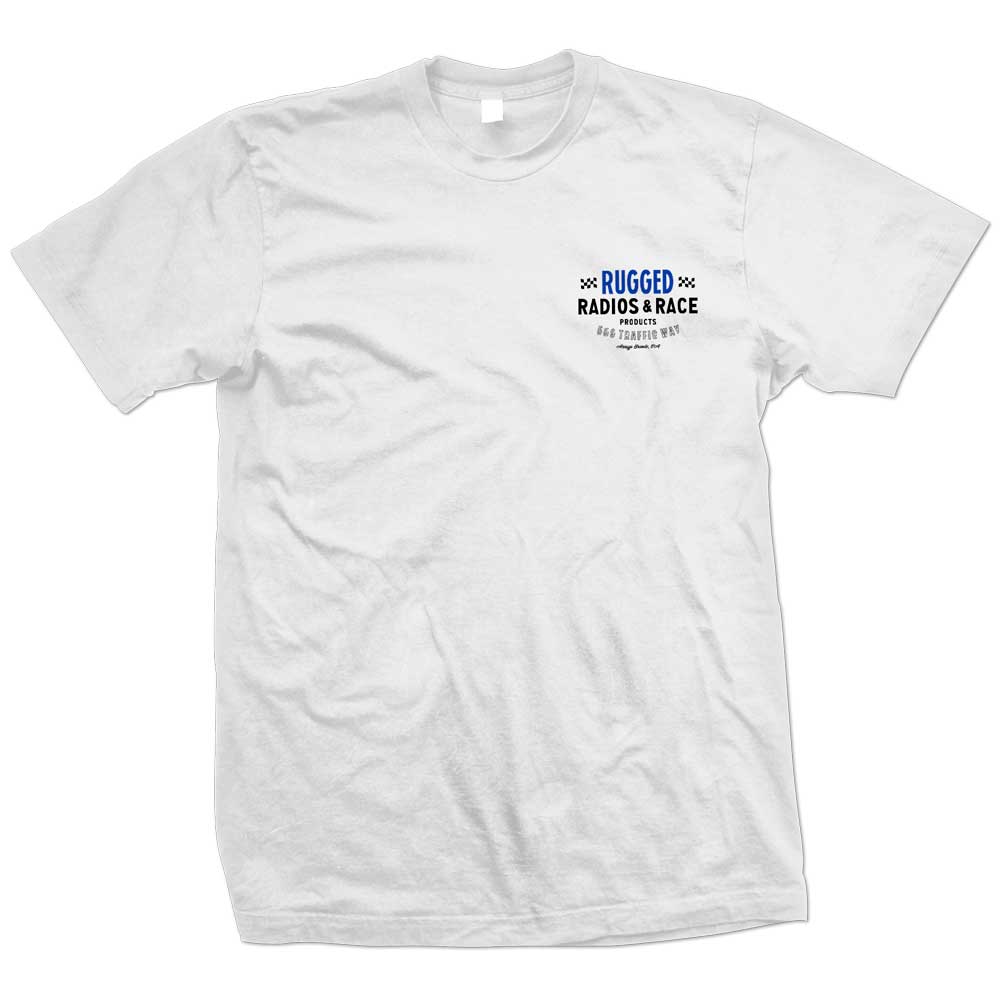 Vintage 'Rugged Radios & Race' Men's T-Shirt - White