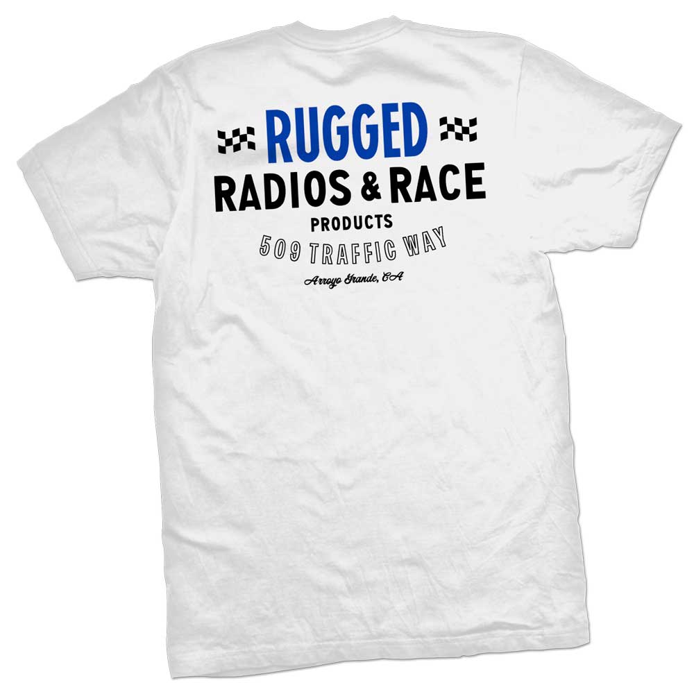 Vintage 'Rugged Radios & Race' Men's T-Shirt - White