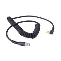 Icom 2 Pin Coil Cord Headset Cable