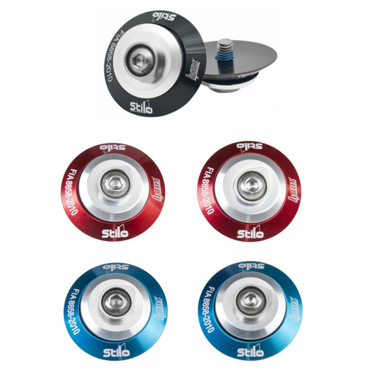 coloured Stilo Hans posts red blue black