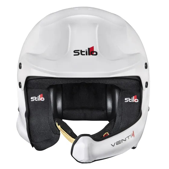 white WRC Helmet open face