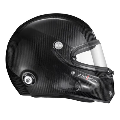 Stilo ST6 F Carbon Helmet top view — PURO Super Smooth carbon fibre, from 1,230g, NZ & AU stock Harris Race Radios