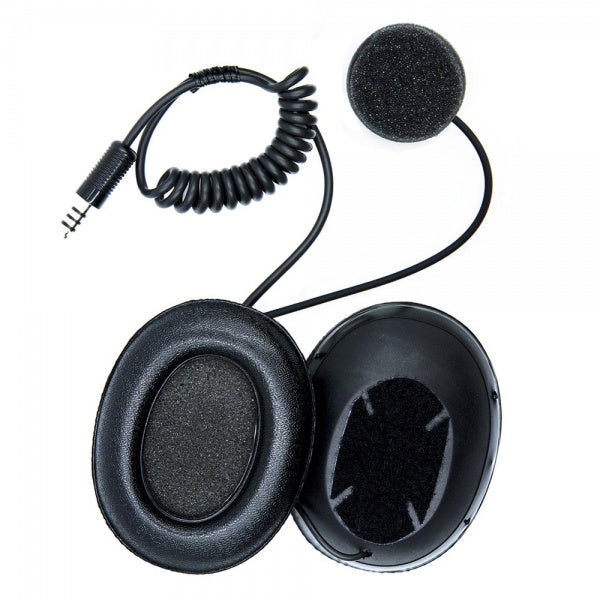 ZeroNoise Full Face Helmet Intercom Headset with Integral Ear Cups